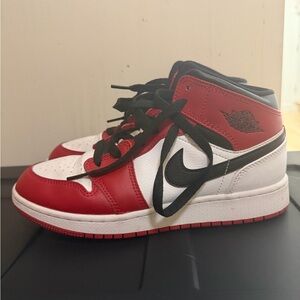 Nike Air Jordan 1 Mid Black White Sneakers